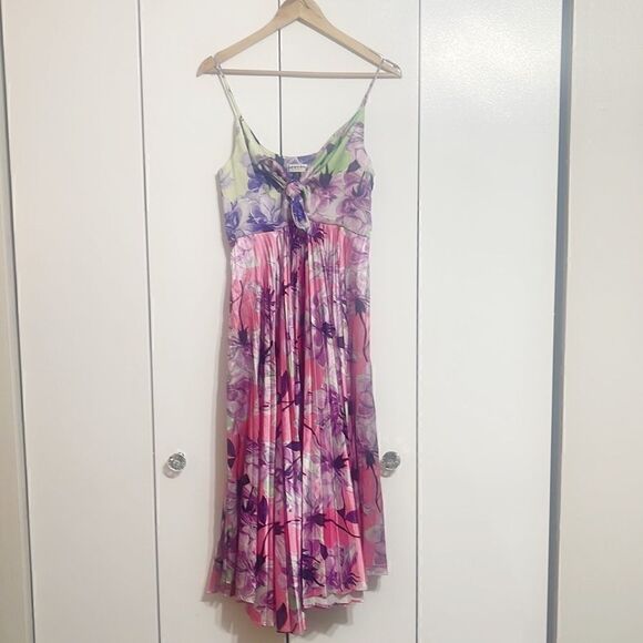 Anthropologie Delfi Quinn Pleated Dress Size M - Picture 5 of 6